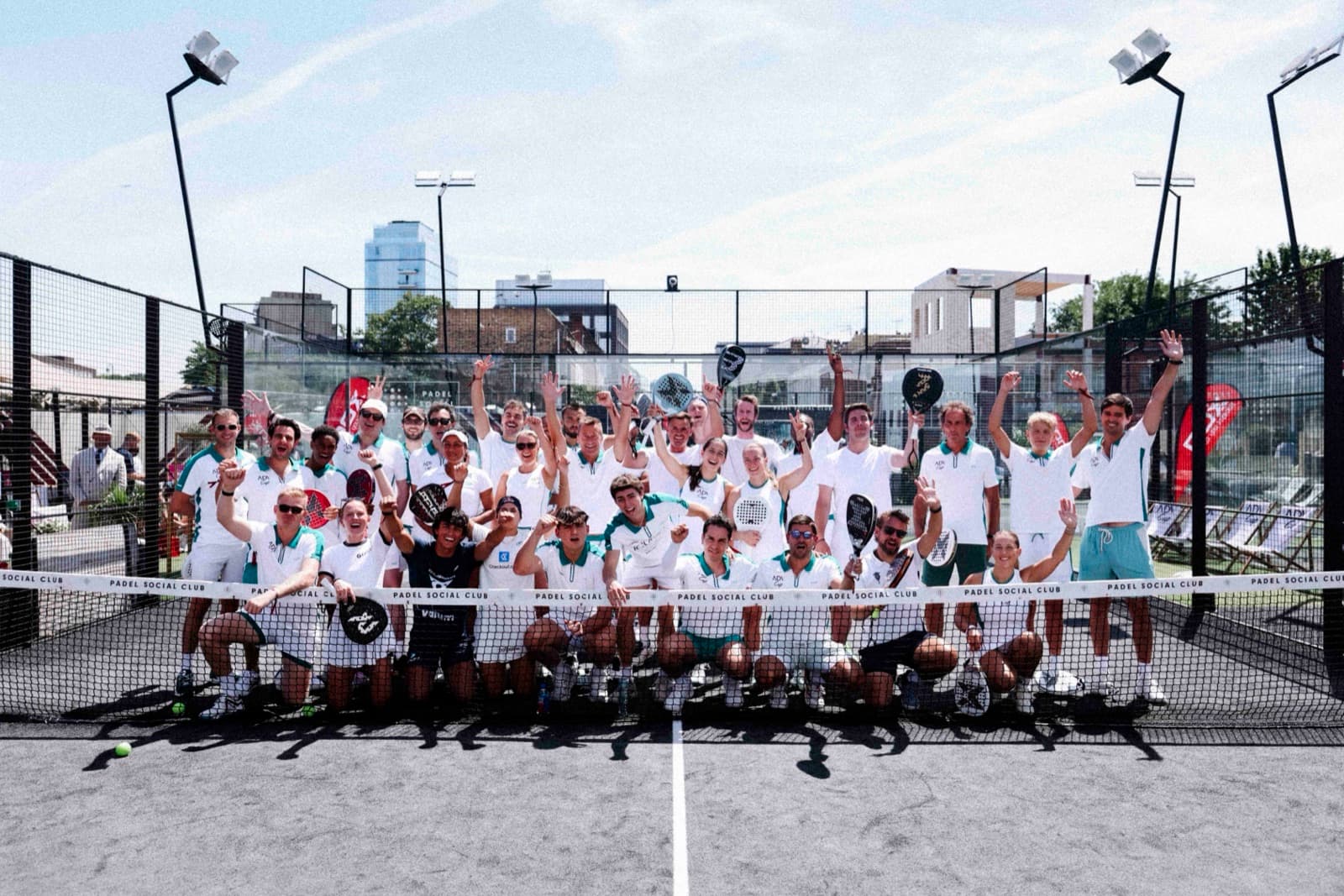 Group photo on court at ADV Cup London