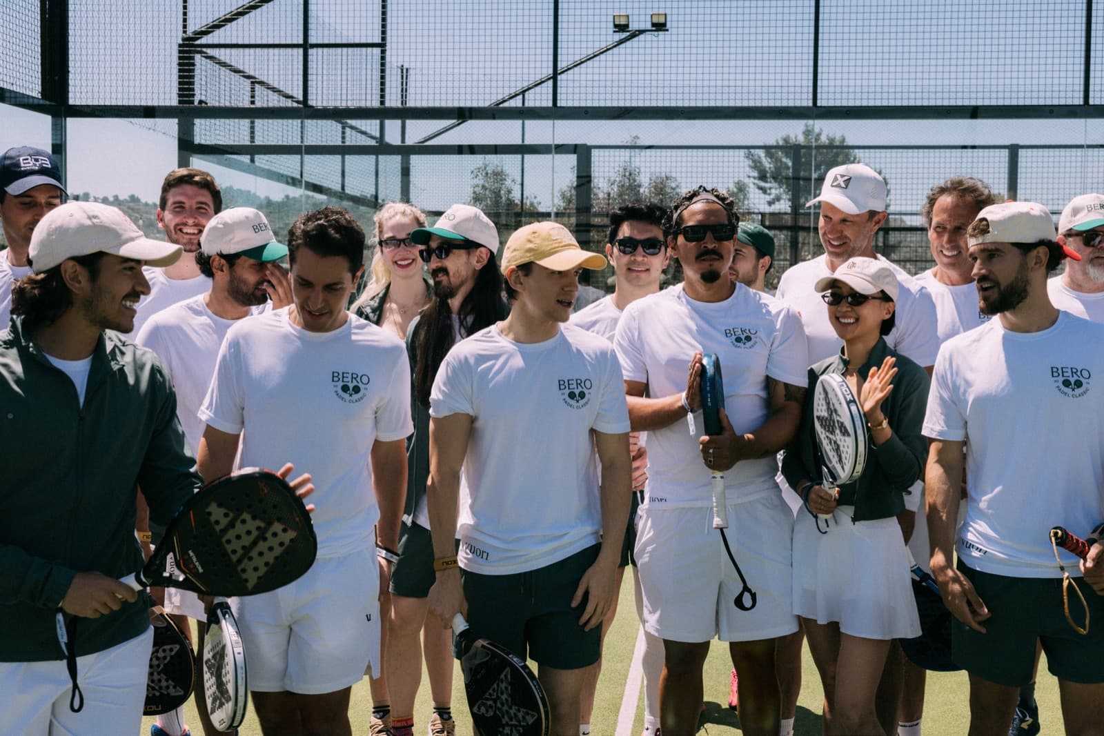 Group photo at Bero Padel Classic 2026 LA