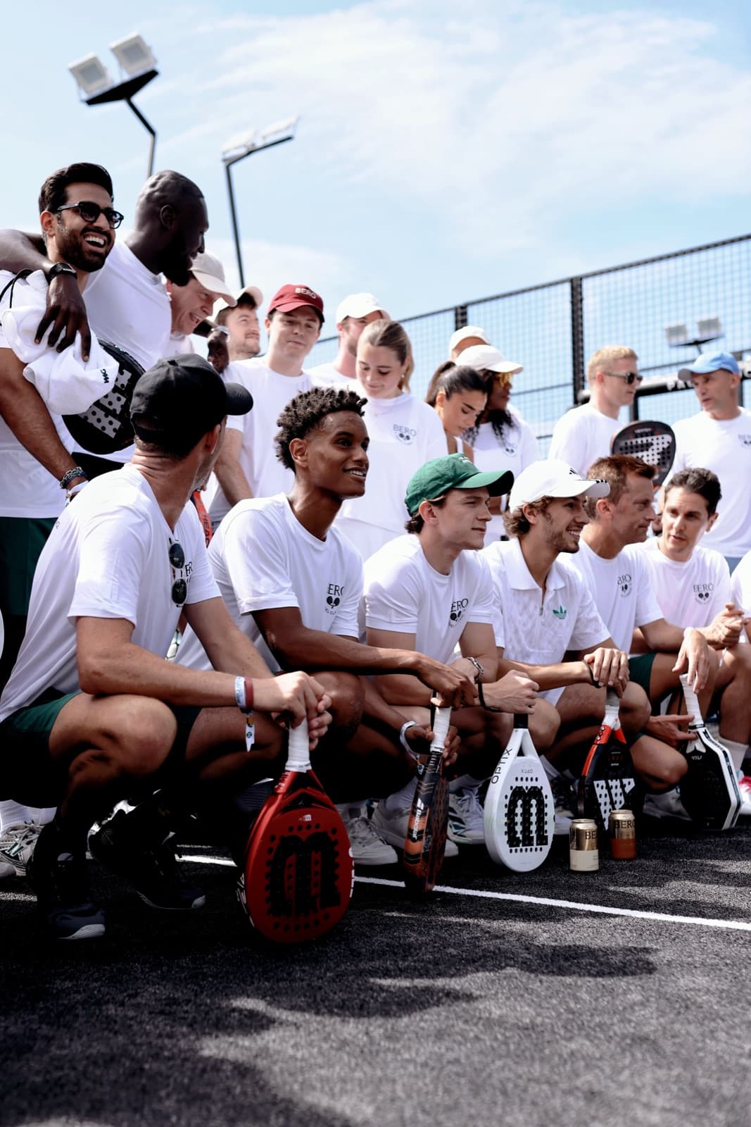 Group photo at Bero Padel Classic 2025 London